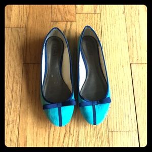 Teal and Navy flats from the Loft